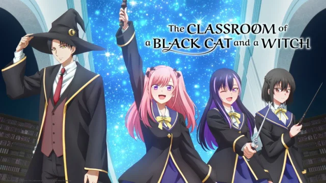 The Classroom of the Black Cat and a Witch Cinematic HD Backdrop